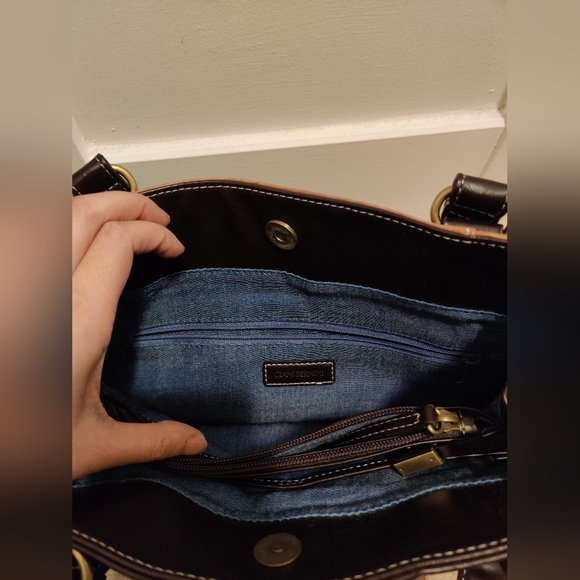 Leather Giani Bernini tote handbag - Picture 3 of 3